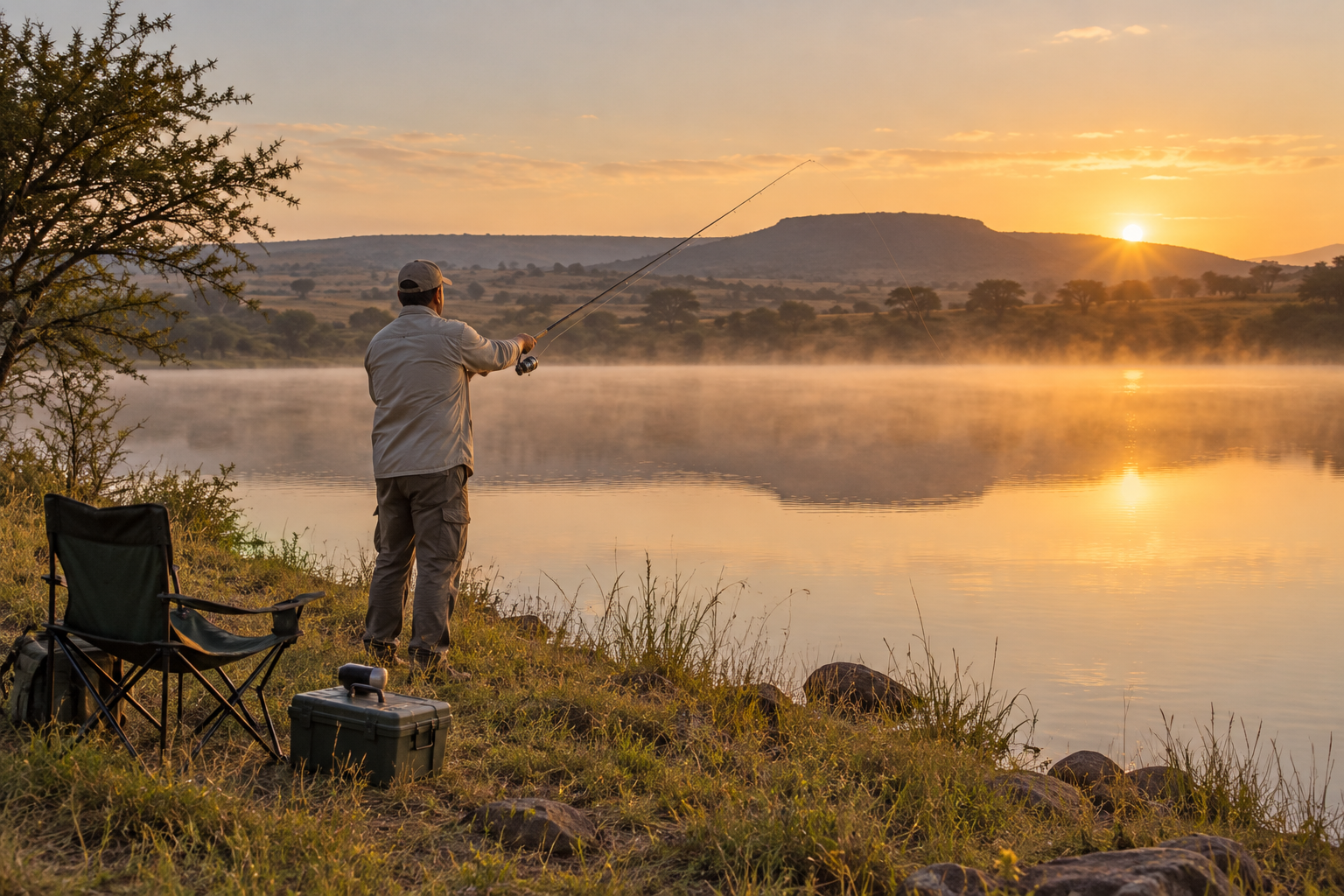 Fishing at the Dam
